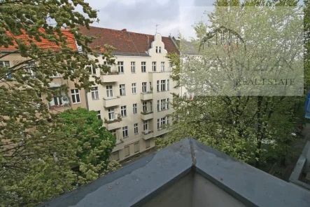 Balkon 1 - Wohnung kaufen in Berlin / Wedding - Im Sprengel-Kiez! Altbau-Wohnung mit zwei Balkone zur Kapitalanlage oder zur späteren Selbstnutzung