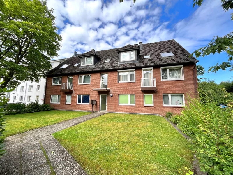 Objektansicht - Wohnung kaufen in Hamburg - Kapitalanlage in Rahlstedt: 1-Zimmer-Terrassenwohnung mit TG-Stellpl.