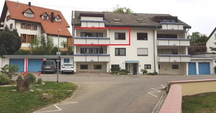 18 Ansicht aus Süden - Wohnung mieten in Rheinfelden - Schöne helle Wohnung mit gr. Balkon, Einbauküche und Garage