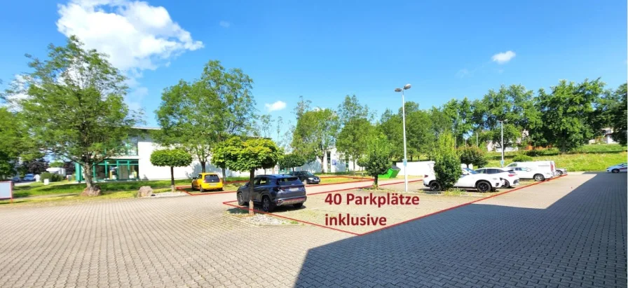 40 Parkplätze inklusive