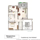 Wohnung 4 - Exposéplan - Skizze - Visualisierung