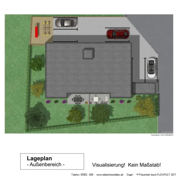 Lageplan - Exposéplan - Skizze - Visualisierung