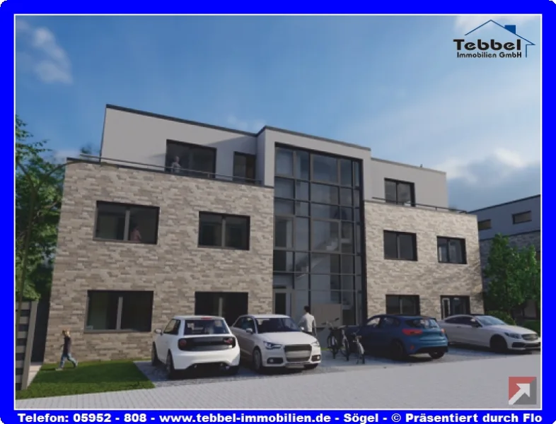 Eigentumswohnung in Sögel - Wohnung kaufen in Sögel - Penthouse-Wohnung mit Dachterrasse u. Wohnkomfort in Sögel!