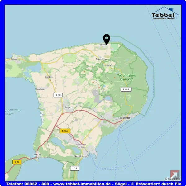 Grundstück in Lohme auf Rügen - Grundstück kaufen in Lohme - Rügen - Grundstücke in Lohme an der Ostseeküste! In unmittelbarer Nähe zur Steilküste, Yachthafen und Golfplatz!