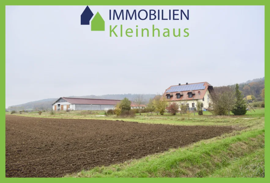 Straßenansicht - Land- und Forstwirtschaft kaufen in Mühlhausen - Ihr neues Zuhause und landwirtschaftlicher Betrieb in Mühlhausen, Bayern!