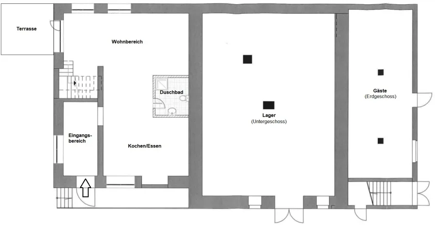 Grundriss Erdgeschoss & Untergeschoss