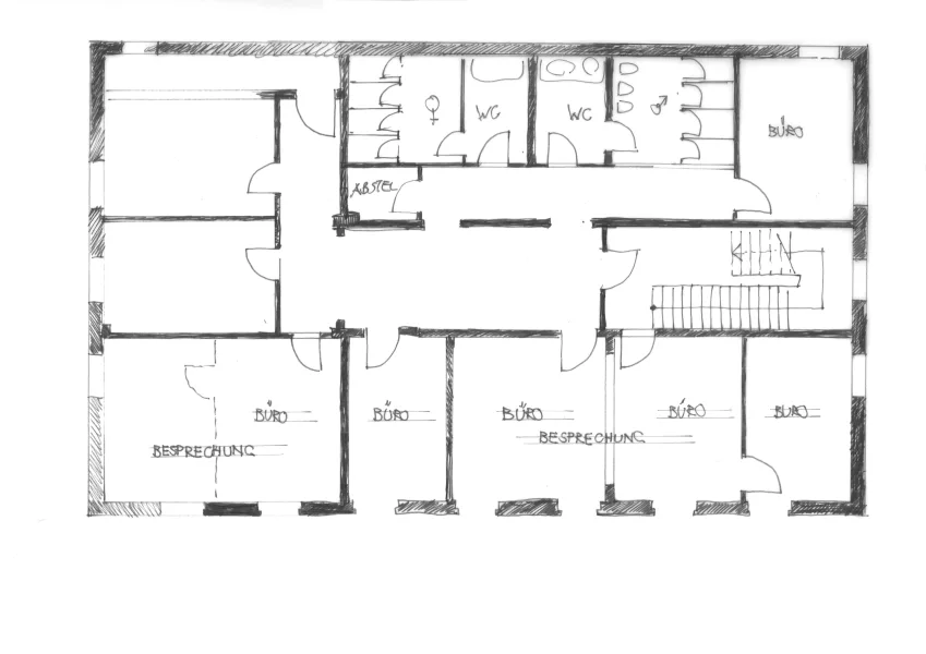 voraussichtlicher Grundriss 2. Etage