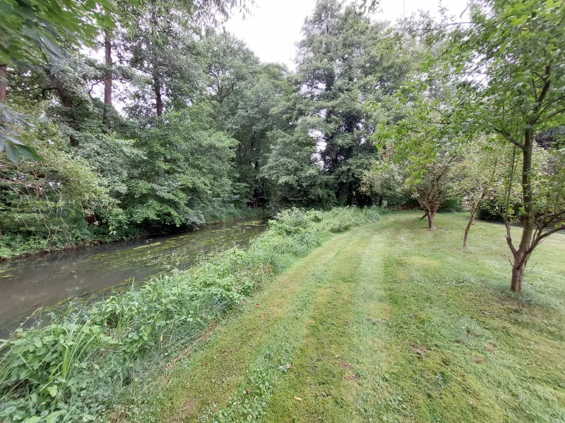 Fliess - Haus kaufen in Burg (Spreewald) OT Müschen - Zauberhaftes Anwesen am malerischen Fliess zu verkaufen!