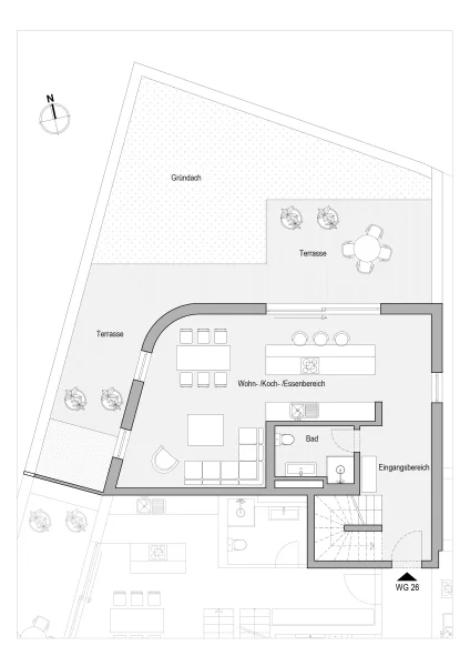 Grundriss 4. Etage WE26