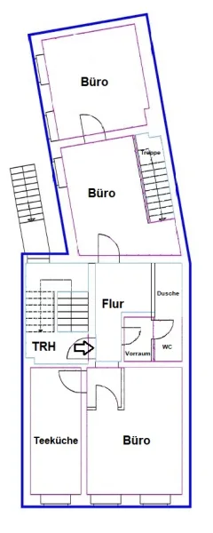 Grundriss 1.OG (Gewerbeeinheit)