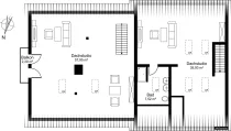 Dachgeschoss mit 102,55 qm Wohnfläche / Ost-Balkon mit 2,29qm zu 1/2 in WFL eingerechnet