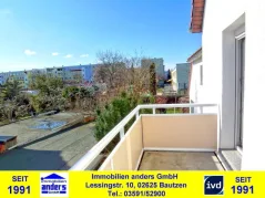 Bild der Immobilie: Moderne 3-Raum-Wohnung mit Balkon in ZFH mit separaten Eingang - in sehr ruhiger Wohnlage in Bautzen