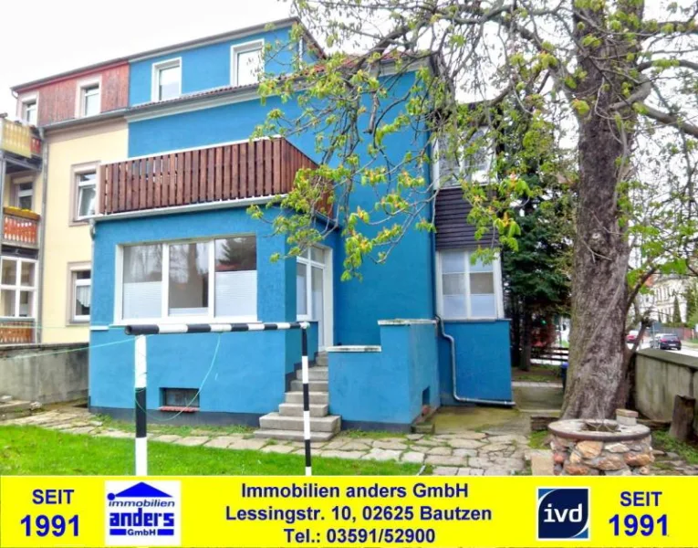 1699283906-Ansicht01-Banner.jpg - Haus kaufen in Bautzen - Budyšin - Modernes 3-Familienhaus mit Balkon - Veranda - separate Ferienwohnung in Bautzen