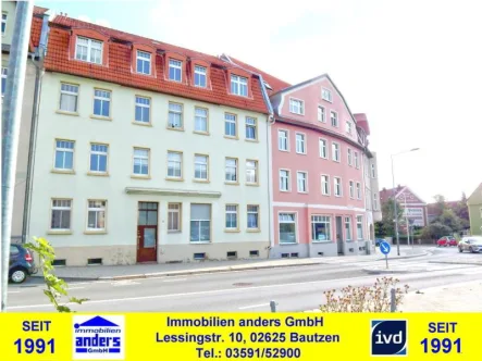 Hausansicht - Wohnung mieten in Bautzen - Budyšin - Moderne 2-Raum-Single- Wohnung in Bautzen