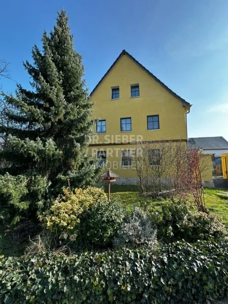 Giebel straßenseitig - Haus kaufen in Großpösna / Seifertshain - *Platz um Träume zu verwirklichen* Wohnen/Arbeiten/Mehrgenerationen/Gemeinschaft*
