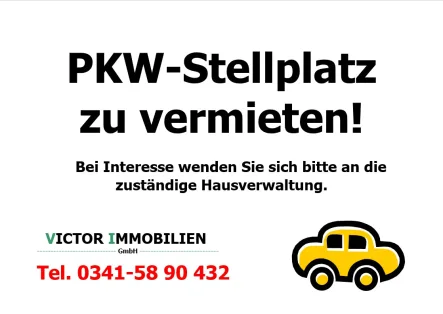 Stellplatzvermietung - Haus mieten in Leipzig - ** Pkw-Außenstellplatz zu vermieten **