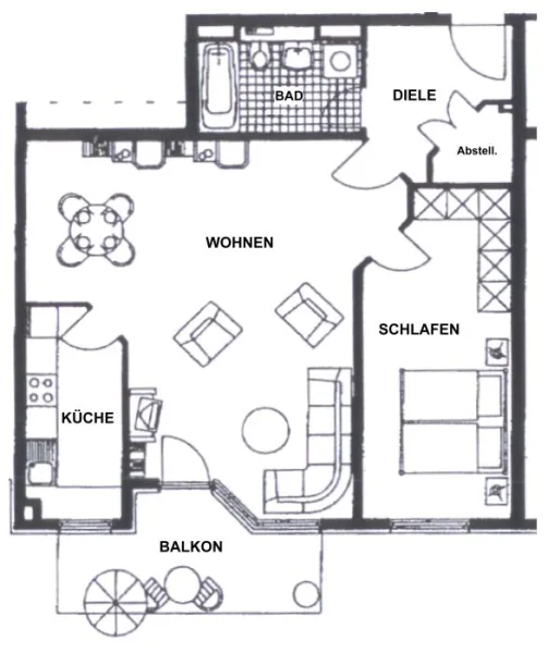 Grundriss (ohne Maßstab)