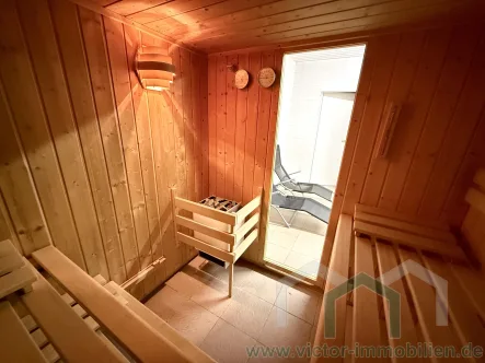 Sauna im Untergeschoss - Wohnung mieten in Leipzig - ** Barrierearme 2-Zimmer-Whg. mit Balkon und Fußbodenheizung in ruhiger Wohnlage **