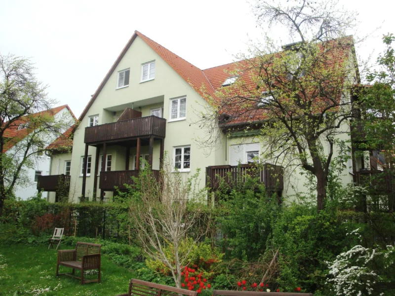 Mühlstr. 1A, Balkonansicht von westen - Wohnung kaufen in Delitzsch - ETW am Schlossgarten in Delitzsch