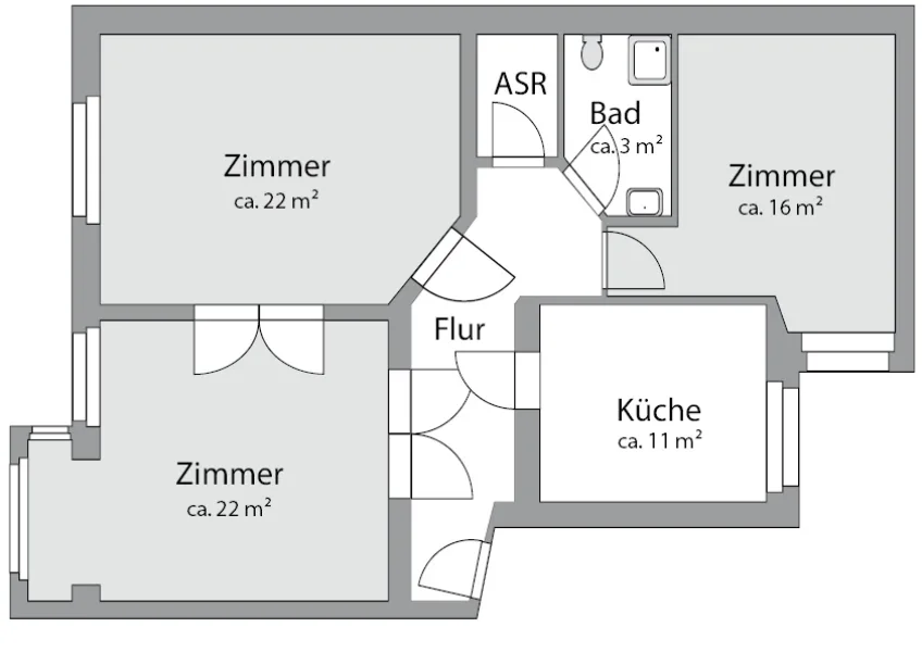 Grundrissskizze 5707 immoHAL