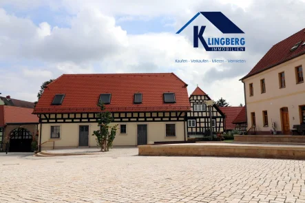 Hausansicht - Innenhof - Wohnung mieten in Elsteraue - Hier ziehe ich ein und bleibe - umweltbewusst, ökologisch und doch modern Wohnen!