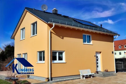 Hausansicht - Haus mieten in Elsteraue - Zur Vermietung - Niedrigenergiehaus für die ganze Familie mit vielen Extras in Tröglitz!