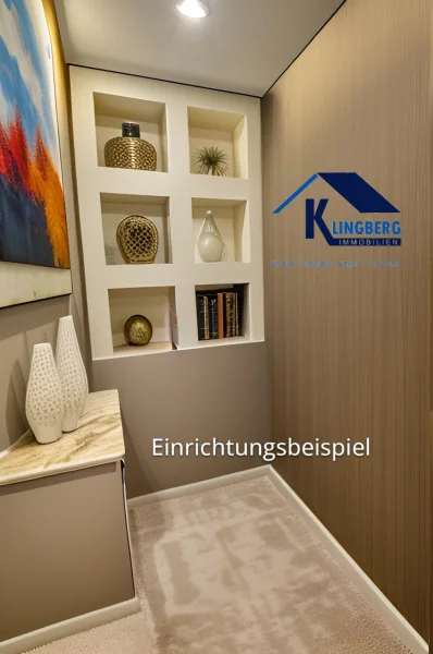 Einbauregal im Wohnzimmer