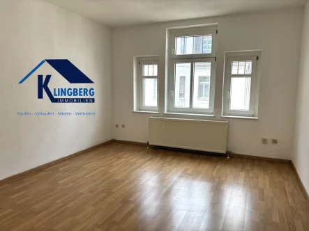 Wohnzimmer - Wohnung mieten in Zeitz - große Etagenwohnung mit 2 Balkonen und 2 Bädern zu vermieten! 