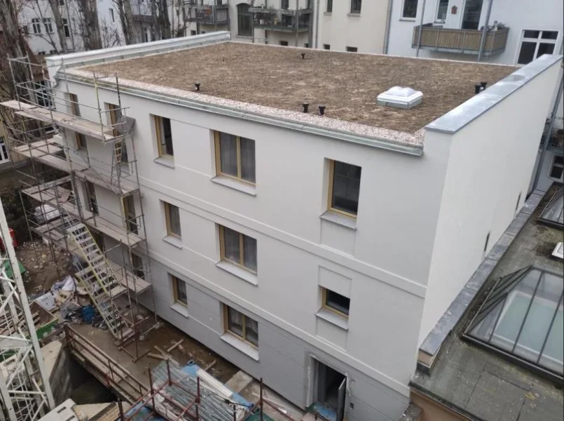 Unbenannt - Wohnung mieten in Leipzig - HOFGEBÄUDE : Neubau im Zentrum-Süd! 2-Zimmerwohnung im DG mit Balkon ! 
