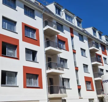 Unger 12 Fassade - Wohnung mieten in Leipzig - Erstbezug - Wohnung im 1.OG mit Balkon !