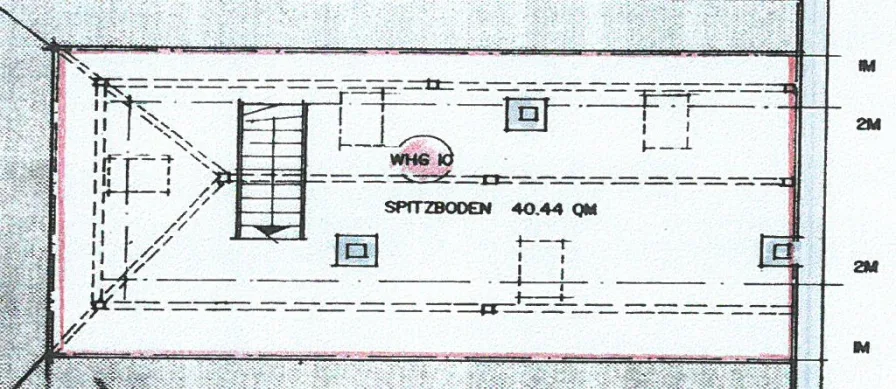 Grundriss WE 10 Spitzboden