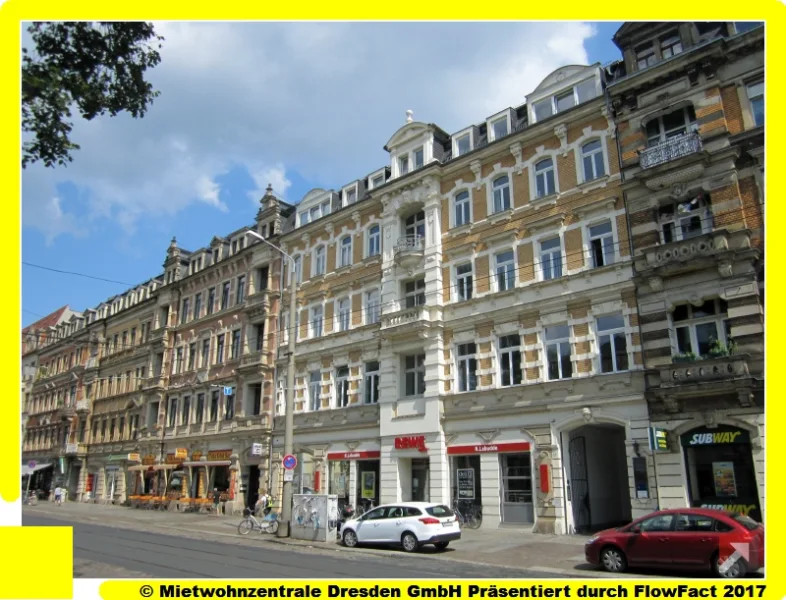Objektansicht- TOP Dachgeschoss mit Lift und Einba - Wohnung mieten in Dresden - TOP Dachgeschoss mit Lift und Einbauküche in der "Dresdner Neustadt"