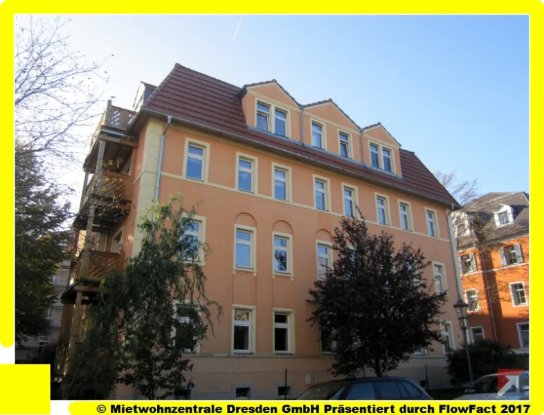 Objektansicht - Tolle 4-Raum Dachgeschosswohnung mit Balkon und Eckbadewanne in Löbtau !! - Wohnung kaufen in Dresden - Tolle 4-Raum Dachgeschosswohnung mit Balkon und Eckbadewanne in Löbtau !!