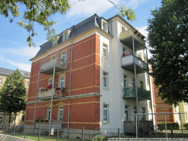 Rückansicht - Wohnung mit Balkon in Löbtau-Süd