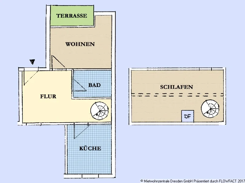 Grundriss - Galerie-Wohnung m Terrasse