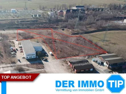 Vogelperspektive Freifläche - Grundstück mieten in Dresden - FREIFLÄCHE von ca. 10.000 m² im Dresdner OSTEN zur MIETE