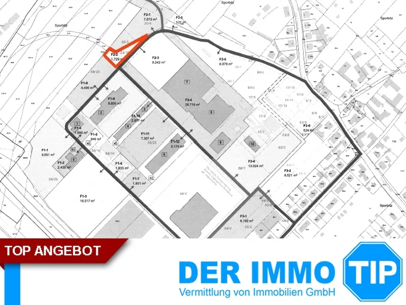Lageplan Freifläche - Grundstück mieten in Dresden - 1,25 €/m² +++ Freifläche in Dresden SPORBITZ zur Anmietung