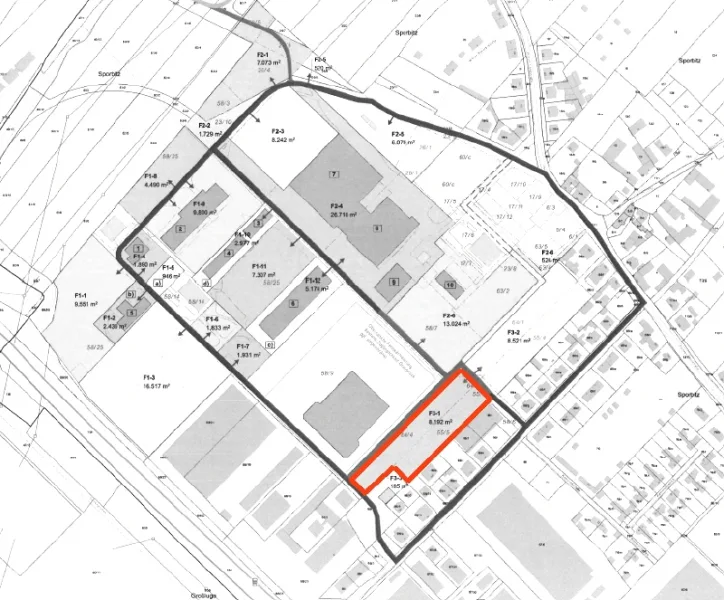 Lageplan freifläche - Grundstück mieten in Dresden - Freifläche zur MIETE +++ Rund 8.000 m² im Osten Dresdens