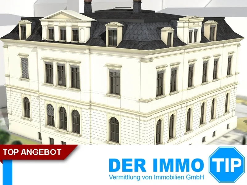 Animation - Büro/Praxis mieten in Chemnitz - Schulungsfläche - Büropark Villa Zimmermann - Erstbezug Villa Schüffner - Zentrum - barrierefrei -