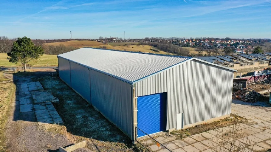 Außenansicht - Halle/Lager/Produktion mieten in Freital - Beste Verkehrsanbindung | Moderne Lagerhalle mit ca. 700 m² im Erstbezug nach Sanierung