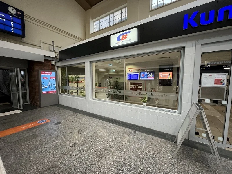 Shopansicht - Laden/Einzelhandel mieten in Chemnitz - Laden im Bahnhofsgebäude in Chemnitz sofort mieten