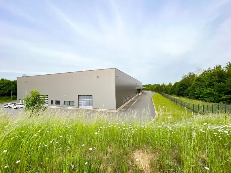 Außenansicht - Halle/Lager/Produktion kaufen in Döbeln - Moderne Halle zum Eigennutz an der A14 zum Kauf!