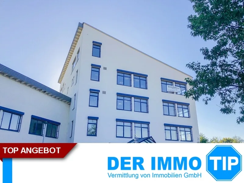 Gebäudeansicht - Büro/Praxis mieten in Pirna - Zur Miete: Bürohaus mit ca. 1.167 m² Nutzfläche im Gewerbegebiet Sonnenstein