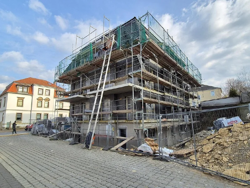 Außenansicht - Wohnung kaufen in Dresden - 3-Raum-ETW mit individuellen Ausbaumöglichkeiten - NEUBAU nach KfW 55 - zum Kauf!