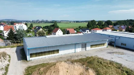 Außenansicht - Halle/Lager/Produktion mieten in Großröhrsdorf - Lagerhalle | ebenerdig befahrbar | Lager- oder Produktion | ab sofort