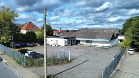 Ansicht Grundstück - Halle/Lager/Produktion mieten in Großröhrsdorf - 1.349 m² Gewerbefläche in Großröhrsdorf | Verschiedene Nutzungen möglich