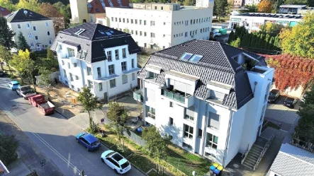 Vogelperspektive - Wohnung kaufen in Dresden - Modernes Wohnen im KfW 55 Standard: 3 Zimmer-Wohnung mit Balkon & Stellplatz - Gestalten Sie selbst