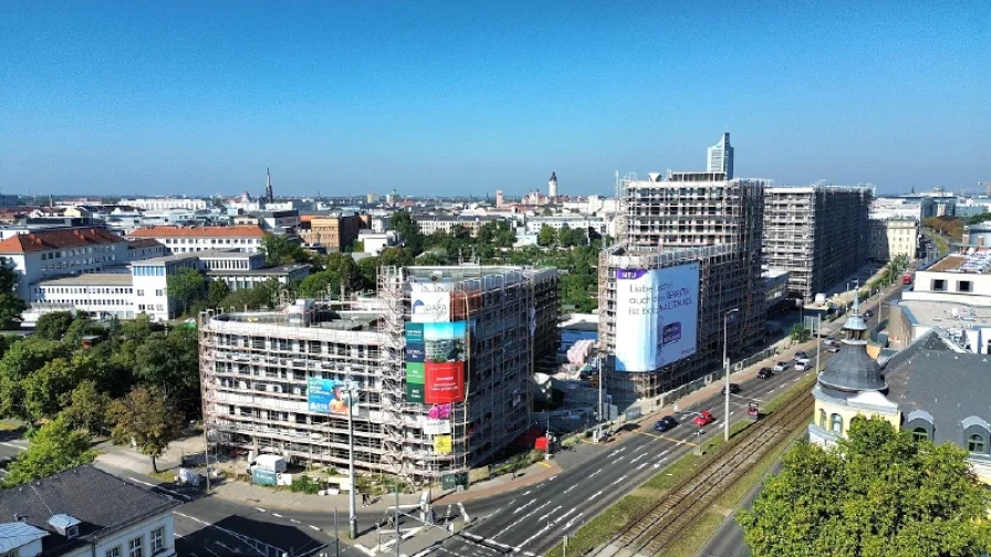 Vogelperspektive - Büro/Praxis mieten in Leipzig - Erstbezug in Leipzig Zentrum | Hochwertige Bürofläche im Neubauprojekt mieten!