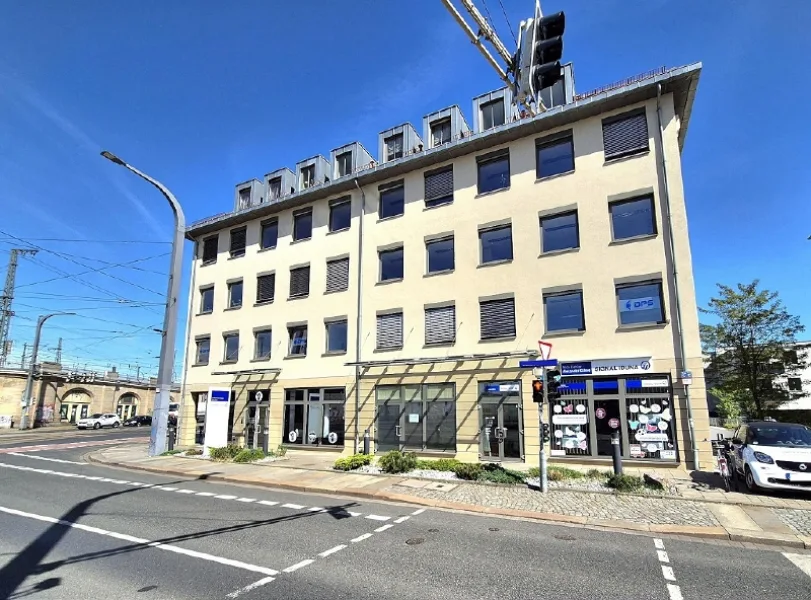 Straßenansicht - Büro/Praxis mieten in Dresden - Beste Vekehrsanbindung | ca. 400 m² Bürofläche in zentraler Lage von Dresden Neustadt