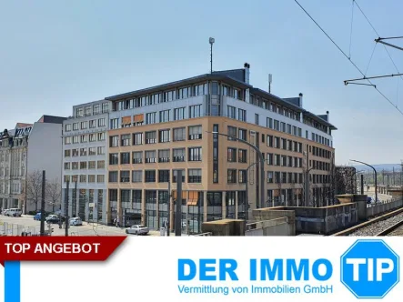 Gebäudeansicht - Büro/Praxis mieten in Dresden - Rund 670 m² Bürofläche nahe der Innenstadt | Beste Verkehrsanbindung